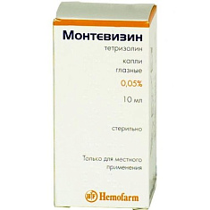 Монтевизин капли глазные  0,05% 10мл N1