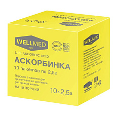 Аскорбинка Life Аsсorbiс acid порошок 2,5г пакет N10 Мелиген