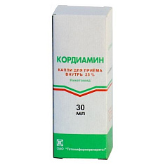Кордиамин капли для приема внутрь 30мл Татхимфарм