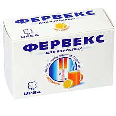 Фервекс порошок для приготовления раствора для внутреннего применения лимон с сахаром N12