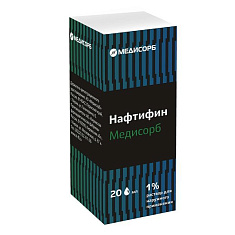 Нафтифин Медисорб раствор для наружного применения 1% 20мл