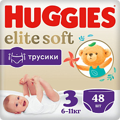 Huggies Трусики-подгузники Elite Soft 3/6-11кг N48