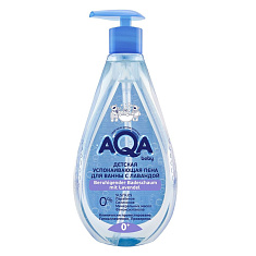 Aqa Baby Пена для ванной детская успокаивающая с лавандой 400мл дозатор