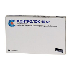 Контролок таблетки п/о 40мг N14