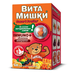 ВитаМишки Иммуно плюс облепиха пастилки жевательные N60