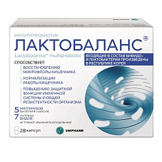 Лактобаланс Мультипробиотик капсулы 387мг N28