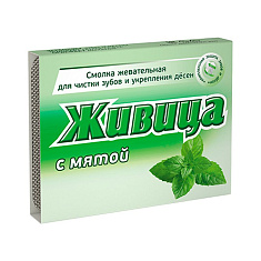 Живица Смолка жевательная из смолы лиственницы N5 с мятой