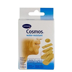 COSMOS water-resistant пластырь водоотталкивающий 5 размеров 20 шт