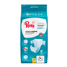 Reva Care Normal подгузники на липучках для взрослых размер L N30