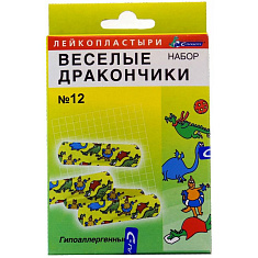 Лейкопластырь набор детский Веселые Дракончики N12 С-Пласт