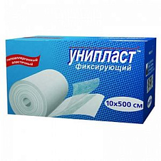 Лейкопластырь 10х500см Унипласт нетканная основа