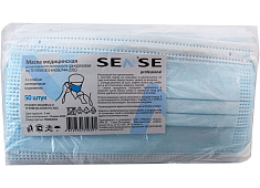 Маска медицинская трехслойная SENSE N50