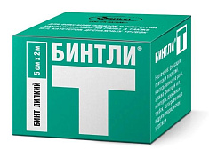 Бинт липкий нетканный Бинтли-Т 5см х 2м