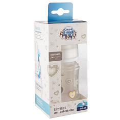 Canpol Бутылочка PP EasyStart с широким горлышком антиколиковая 0+ 120 мл Newborn baby 35/216 белая