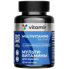 Витамир Мультивитамины для мужчин таблетки покрытые оболочкой 900мг N60