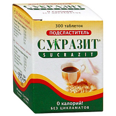 Заменитель сахара Сукразит таблетки 74мг N300