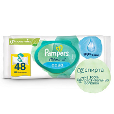 Pampers Салфетки влажные детские Harmonie Aqua №48