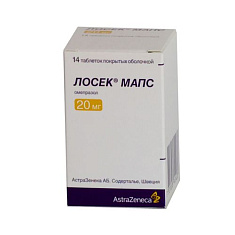 Лосек Мапс таблетки п.п.о. 20мг N14