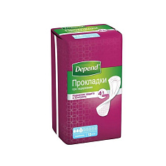 Depend Прокладки при недержании женские Нормал N12