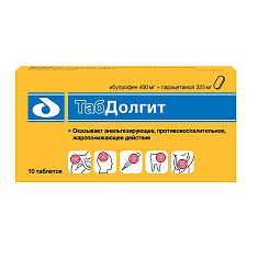 Табдолгит таблетки п.п.о. 400мг+325мг №10