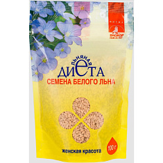 Женская красота семена белого льна 100г Биокор