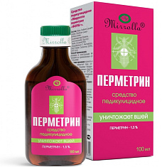 Мирролла Перметрин фора+ средство педикулицидное 100мл