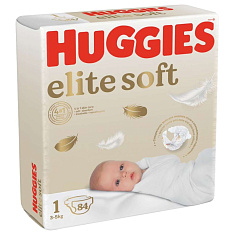 Huggies Подгузники детские Elite Soft 1/3-5кг N84