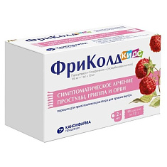 ФриКолд Кидс порошок для приготовления раствора внутрь 160мг+1мг+50мг пакетик 12г №10 Канонфарма