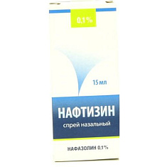 Нафтизин капли назальные 0,1% 15мл Лекарь