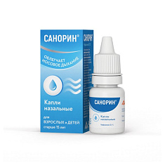 Санорин капли назальные 0,1% с морской водой 10мл N1 фл-кап