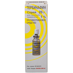 Тербинафин спрей 1% 20 г