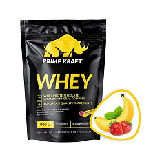 Prime Kraft Whey протеин со вкусом клубника-банан 900г