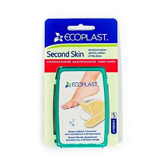 Ecoplast Пластырь противомозольный гидроколлоидный Second Skin 44х69мм N5