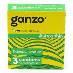 Ganzo Ultra Thin Презервативы ультртатонкие №3