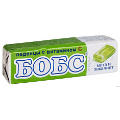 БОБС леденцовая карамель со вкусом мяты и эвкалипта N10