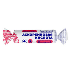MultiForte Солнышко Аскорбиновая кислота таблетки вишня с сахаром и глюкозой 3г №10 крутка