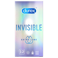 DUREX презервативы Invisible extra lube N12
