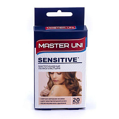 Лейкопластырь Master Uni Sensitive бактерицидный на нетканой основе N20