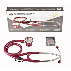 CS Medica Стетофонендоскоп  CS-422 Premium малиновый
