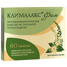 Клималакс Фам таблетки п.п.о. 20мг №60