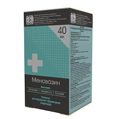 Меновазин раствор для наружного применения спиртовой 40мл Флора Кавказа