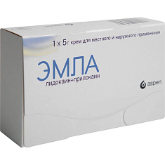 Эмла крем для наружного и местного применения 5г