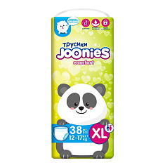 Joonies Comfort Подгузники-трусики для детей размер ХL 12-17кг №38