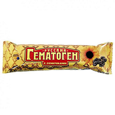 Гематоген Русский с семечками 40г плитка