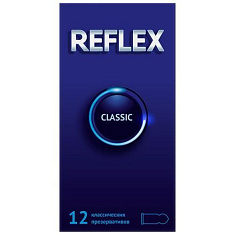 Reflex Classic Презервативы из натурального латекса в смазке N12