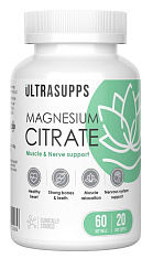 Ultrasupps (Ультрасаппс) Магний цитрат мягкие капсулы №60