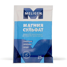 Магния сульфат порошок для раствора для внутреннего применения 25г N3 Мелиген