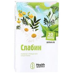 Фиточай слабин фильтр-пакеты 2г N20 Здоровье