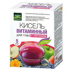 Кисель Леовит Витаминный для глаз с лютеином пакетики №5