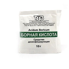 Борная кислота порошок 10г Троицкий йодный завод